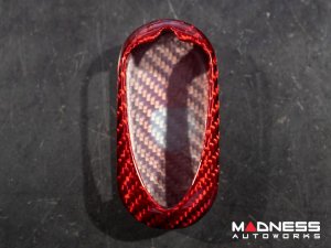 Alfa Romeo 4C Key Fob Cover - Carbon Fiber - Red Candy